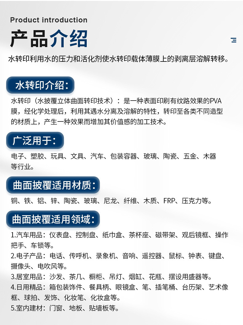 汽車改裝配件水轉(zhuǎn)印